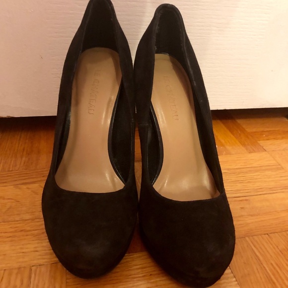 Suede black heels - Picture 2 of 3